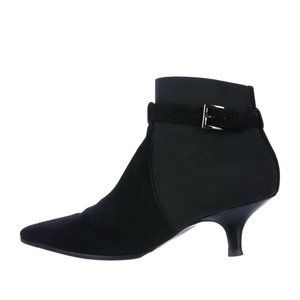 WALTER STEIGER Suede Pointed-Toe Ankle Boots